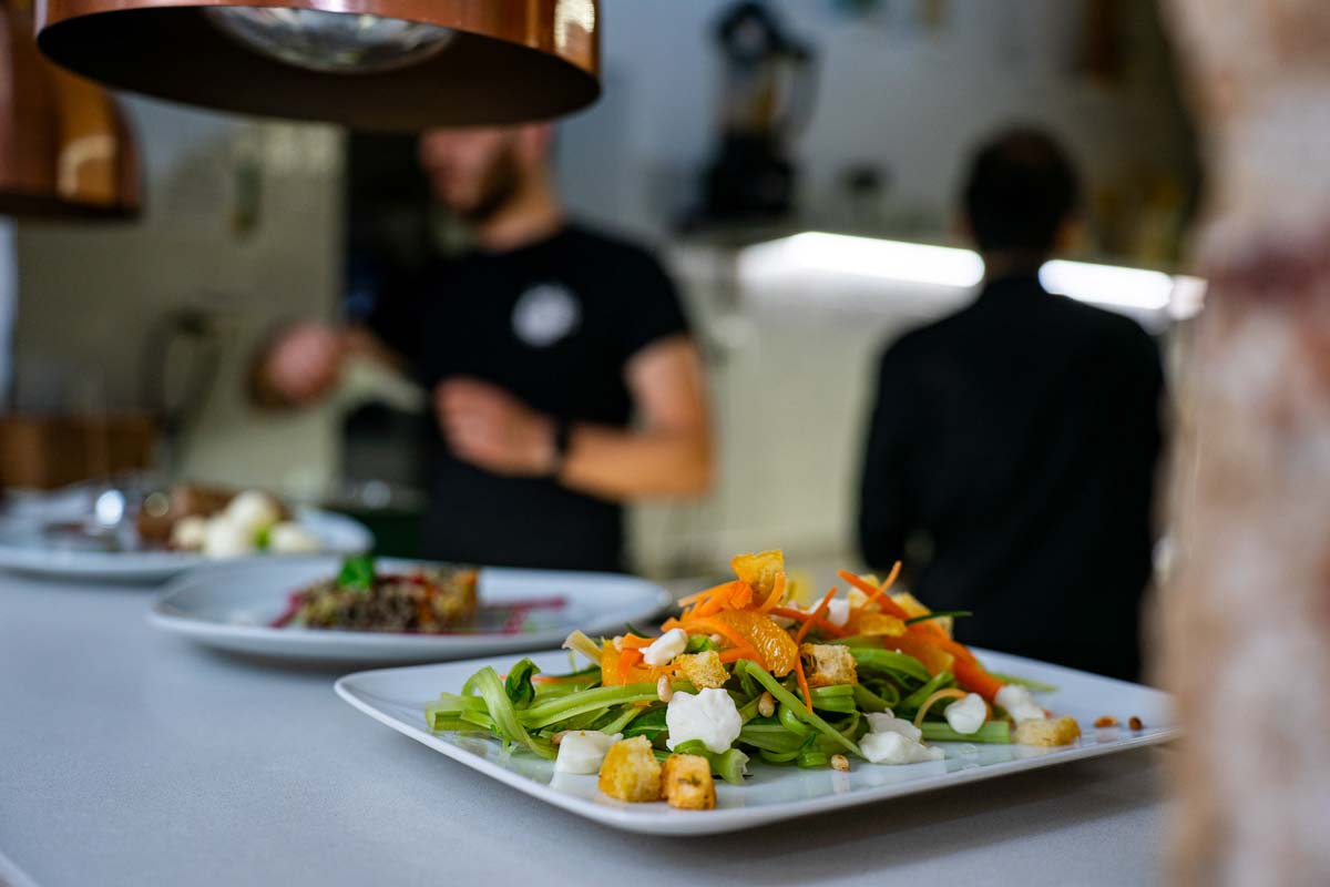 Un piatto del ristorante